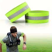 Resim 2 adet Yüksek Esneklikli Nefes Alabilen Koşu ve Bisiklet Bileklik - Nem Çekme Polyester, Ayarlanabilir Unisex Kol Kılıfları, Spor Salonu, Koşu, Açık Hava Sporları için (Yeşil) 