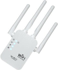 Resim 4 Antenli Dual Band WiFi Sinyal Güçlendirici - 1200Mbps Kablosuz Menzil Genişletici ve Dağıtıcı 