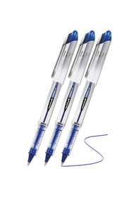 Resim Mavi Pilot Kalem Ub-200 Vision Elite 0.8mm 3 Adet Uniball Pilot Kalem 0.8 Mm Roller Uçlu Pilot Kalem İnce Uçlu Likit Mavi 
