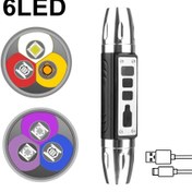 Resim Alonefire 6-in-1 LED El Feneri, 365nm/395nm UV Işık, Alüminyum Alaşım, USB Type-C Şarj Edilebilir, LCD Ekran, 500 Lümen, 9 Mod, Spot Işın, 50m Menzil, Takı, Jade, Taş, Pet Lekeleri, Görünmez İşaretleyici, Ore Para Akrep Floransans Tespiti, Açık Hava Kampı ve Yürüyüş, Kamp Aksesuarları 
