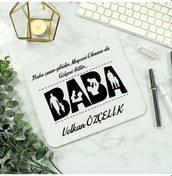 Resim Babalara Özel Isimli Mouse Pad 