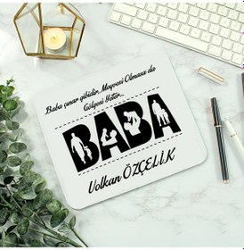 Resim Babalara Özel Isimli Mouse Pad 