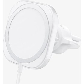 Resim Spigen MagFit Air Vent Araç içi Telefon Tutucu iPhone için MagSafe özellikli Şarj Aleti (MagSafe Dahil Değildir) White - ACP03163 