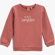 Resim Koton Kız Bebek Baskılı Sweatshirt 3wmg10016ak 