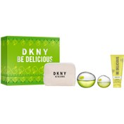 Resim Dkny BE DELICIOUS 100ML EDP +15ML +100ML Vücut Losyonu Çantalı Set 