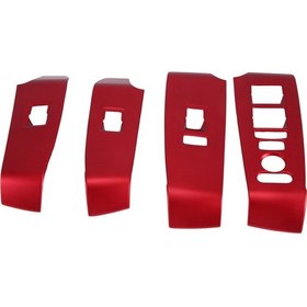 Resim Honda Civic 11. Sınıf İçin 4 Adet Cam Kaldırma Anahtarı Kapağı Trim Dekoru 