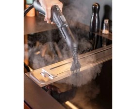 Resim Karcher Cam ve Sert Zemin Etkili Buharlı Temizlik Makinesi ve Temizlik Seti Virüs ve Bakterı ÖLDÜRÜR + Tüy&Tiftik toplama Makinesi 
