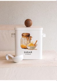 Resim The Mia Storage Şeker Saklama Kabı 13x20x23 Cm Bej 