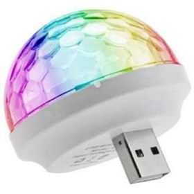 Resim The Kaku Sese Duyarlı Usb Rgb Ledli Disco Topu 