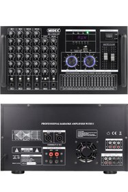 Resim Midex Elit Paket-2 Profesyonel Ses Sistemi Mikser Amfi Hoparlör Mikrofon Ekipman Seti 