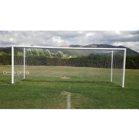 Resim Profesyonel Futbol Nizami Kale Ağı 244x732x200 4MM Ip Kalınlığı Çok Renkli 