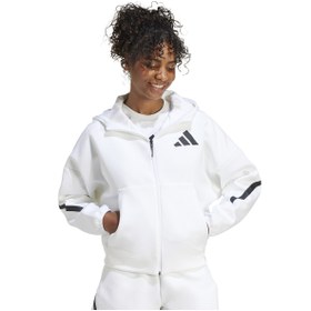Resim adidas Z.N.E. Full-Zip Kadın Beyaz Günlük Stil Eşofman Üstü JE7849 