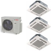 Resim Multi Kaset Tipi İnverter Klima 21000 Btu 1 Dış + 3 İç Ünite 9000 + 9000 + 9000 Btu Bosch