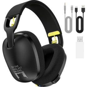 Resim Digital Computer Home Onıkuma B2 2.4g Kablosuz/bluetooth/kablolu Kulak Üstü Kulaklık Stereo Bluetooth Oyun Müzik Kulaklığı-Siyah (Yurt Dışından) 