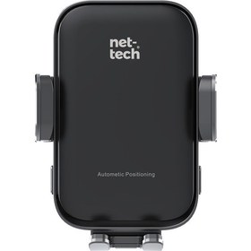 Resim Nettech Nt-chc32 15w Otomatik Sensörlü Kablosuz Araç Şarj Cihazı & Telefon Tutucu Siyah 