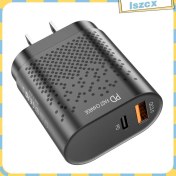 Resim Xiaxiaoer USB Tip-C Pd Bağlantı Noktaları Şarj Cihazı Bloğu Güç Dağıtım Adaptörü Güç Tuğlası Abd Tak Güvenliği (Yurt Dışından) 