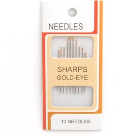 Resim Moonstar 1Y-3399 Sharps Gold-Eye El Dikiş İğnesi 
