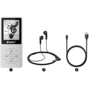 Resim Ruizu X02 Ultra Ince Mp3 Çalar 4gb Fm Radyo Beyaz 