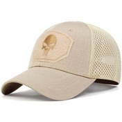 Resim Tunıca Kafatası Taktik Askeri Airsoft Şapka - Ayarlanabilir Nefes Güneşlik, Kamyon Şoförü, Avcılık, Yürüyüşwhıtestandarterkek Whıte 