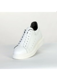 Resim Boy Uzatan Gizli Topuklu Beyaz Spor Ayakkabı Beyaz 