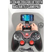 Resim Game Stick Android Uyumlu Gamepad X3 Standlı Oyun Kolu Bluetooth Bağlantılı 