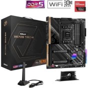 Resim Asrock X670E Taıchı Wıfı-6e Ddr5 Hdmı-Dp Pcıe 5.0 Am5 Atx 