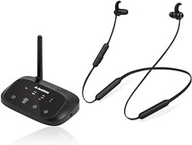 Resim Avantree HT5006 Televizyon için Kablosuz Kulaklıklar, TV Boyun Bandı Kablosuz Kulaklıklar Bluetooth Vericisi ile Geçiş (Optik, RCA, 3,5 mm) Tak ve Çalıştır, Gecikme Yok, Yaşlılar için İdeal 