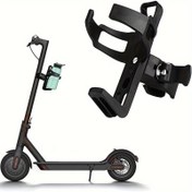 Resim 360° Dönebilen Bisiklet & Scooter Su Şişesi Tutacağı - Dayanıklı PP Malzeme, Siyah - Elektrikli Scooterlar, Dağ Bisikletleri & Açık Hava Bisikleti için Güvenli Kelepçe - Bisikletçiler için Mükemmel Hediye, Bisiklet Aksesuarları 