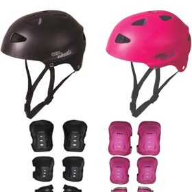 Resim Furkan Oyuncak Çocuk Dizlik Dirseklik Kemik Kask Full Koruyucu Set Paten Scooter Kay Kay 7 Parça Güvenlik Seti 