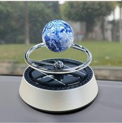 Resim Oldfriend Simli Yüzen Gezegen Araç Gösterge Paneli Dekoru Aromarelax Jiroskop Aile İçin Noel Hediyesi 