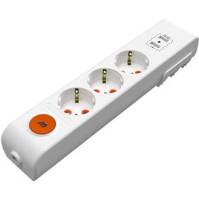 Resim Mutlusan Klemensli Üçlü USB' Li Anahtarlı Topraklı Grup Priz (MUT.001 175 350001 00 00) 
