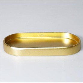 Resim Tiny Oval Tepsi Altın 