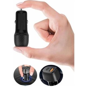 Resim Vexor Hızlı Oto Şarj Cihazı 38w Çift Girişli Hızlı Şarj Oto Çakmaklık Type-c 
