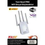 Resim Yeni Nesil Pro Sinyal Genişletici 300 Mbps Dual Band Wifi Access Point Mini Router 