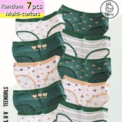 Resim 7 adet Rastgele Çok Renkli Kız Çorapları - Sevimli Çiçek ve Kelebek Baskıları, Rahat Orta Boy, Hafif, Nefes Alabilen, Esnek Kumaş, Gençler İçin, Yumuşak ve Esnek, Tüm Mevsimler İçin Giyim, Genç Çorapları | Oyuncak Baskılı Çoraplar | Rahat Uyumlu Çoraplar 