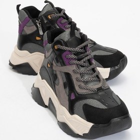 Resim Luvishoes Lowel Siyah-mor Kadın Spor Bot Mor - Siyah 