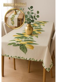 Resim Şık Dokulu Leke Tutmaz Masa Örtüsü Msrt001 Renkli 