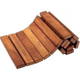 Resim Ahşap Paspas Banyo Paspası Duşakabin Lavabo Kapı Önü Paspas 68x40 Cm Büyük Boy Kahve 