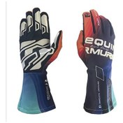 Resim Chuangyinshop Gradient - Blue/violet/orange Xl Tüm Mevsim Kaymaz Yarış Eldivenleri Nefes Alabilir Tam Kapsama 