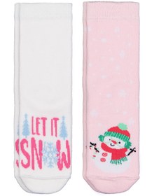 Resim Civil Girls Let Snow Havlu 2'li 2-12 Yaş Kız Soket Çorap - Standart / 12-13 Yaş 
