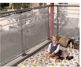 Resim Merdiven ve Balkon Güvenlik Filesi / 3 Metre x 80 Cm - Merdiven ve Balkon Güvenlik Filesi / 3 Metre x 80 Cm 