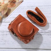 Resim Ykd Store Canon Powershot G7 x Mark Iı Için Tam Vücut Deri Kılıf Çanta Kahverengi (Yurt Dışından) 
