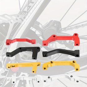 Resim Dağ/Yol Bisikletleri için Bisiklet Ön Çatal Disk Fren Adaptörü - 140/160/180/203mm, Kırmızı, Kaliper & Lineer Çekme Frenleriyle Uyumlu, Dayanıklı Alüminyum Yapı, Kompakt Tasarım, Güvenilir Performans, Bisiklet Aksesuarları, Yol Bisikletçileri İçin 