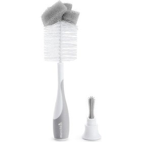 Resim Munchkin Bristle Bebek Biberonu Temizleme Fırçası Gri 