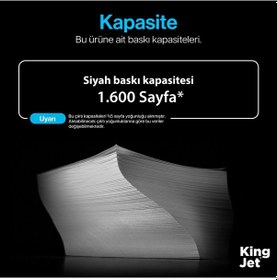 Resim Kingjet Hp Uyumlu 36a Cb436a Standart Kapasiteli 10'lu Paket Çipli Muadil Toneri M1120w 