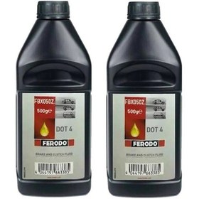 Resim Ferodo DOT4 Fren Hidrolik Yağı 500 ML x 2 