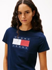 Resim Tommy Hilfiger TJW REG TJ FLAG SS TEE Tişört Kadın 