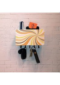 Resim Renkli Sarmal Desenli Bölmeli Anahtarlık Duvar Askısı Dekor Süs Diğer 