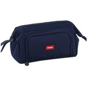 Resim Xindoker Outdoor Aktivite İçin Hafif Taşınabilir Çift Katlı Kumaş Kalem Kutusu - 286 Lacivert Gemi Şekilli Pencere Desenli Lacivert 