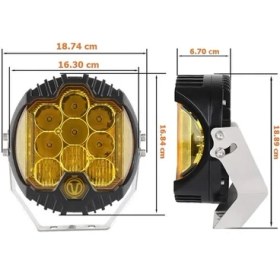 Resim Astra Baja Style Shooter Offroad Projektör LED Lamba 5 inç 